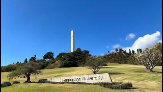 One of the most beautiful campuses, Pepperdine University Campus-Malibu CA/最美大学校园之一，佩珀代因大学-加州马里布