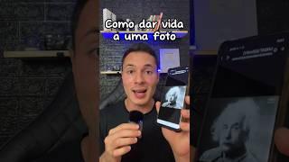 Como dar vida a uma foto #dicas #celular #fotos #fotografia #inteligenciaartificial #truques