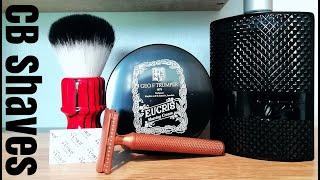 Christopher Bradley Karve -  Copper Razor - Plate D / GEO F Trumper - Eucris Shaving Cream / 007 EDT