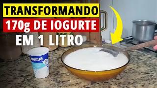 Receita de Iogurte Natural Caseiro com apenas 2 ingredientes | Dicas de economia para seu dia a dia