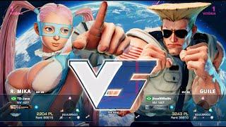 TD-Juca (R. Mika) vs jhoe999stfv (Guile) | Street Fighter V Ranked Matches