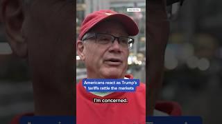 Americans react as Trump's tariffs rattle the markets