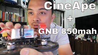 DarwinFPV Cineape together with GNB 850mah // Long and Good flight time