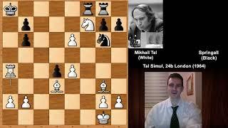 Amazing Tactics: Mikhail Tal vs Springall - London (1964)