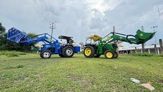 John Deere 4x4 5050 D Loader tractor attachment #tractorvideos #farmingvideos #tractorstunt 12 fit H