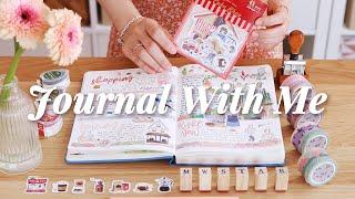 How To JournalJournal Ideas Using Stickers and Stamps, Stationery HaulCozy Studio Vlog