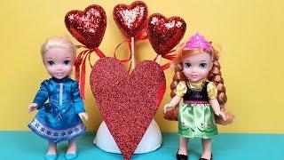 Valentine's day 2020 ! Elsa and Anna toddlers - Barbie - cards