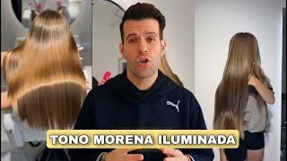 Tono MORENA ILUMINADA concepto en desfasaje de fondo