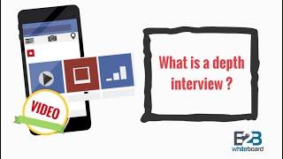 What is a depth interview ?