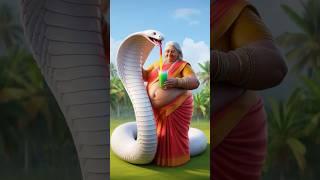 The Turtle, the Cobra, and the Grandmother’s Sugarcane Adventure!#ai #cobra #sugarcane