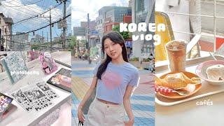 KOREA vlog ️ shopping in myeongdong, night market, cafehopping, oliveyoung haul, exploring hongdae