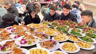 Jiangsu Xuzhou rural wedding banquet dishes, 400 yuan, 24 dishes, 35 tables are too spectacular