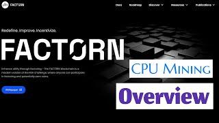 Fact0rn CPU Mining Overview