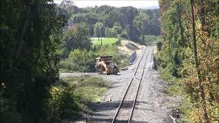 MOW Tamper on rebuilt abandoned siding - 10/6/2022