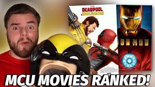 All 34 MCU Movies Ranked! (w/ Deadpool & Wolverine)