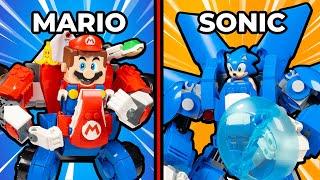 I Built LEGO Mario vs Sonic Mechs