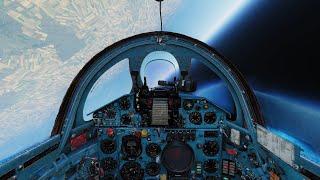 DCS World -sim training- High Altitude flight World Record attempt     - Target up to 38000 meters -