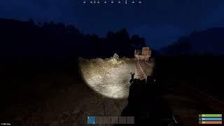 Rust Staging Bug Report | Crouch On Rail Above Workcart