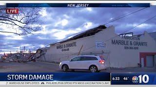 Severe Storm Rips Roof Off of Supply Warehouse in Trenton | NBC10 Philadelphia