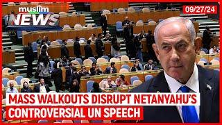 Mass Walkouts Disrupt Netanyahu’s UN Speech | Muslim News | Sep 27, 2024