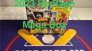 2023 Topps Heritage - opening 1 Walmart Mega Box.