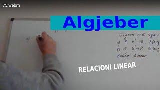 Algjeber/ Relacioni linear