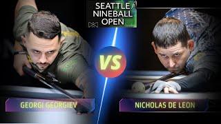 GEORGI GEORGIEV VS NICHOLAS DE LEON | 2024 SEATTLE 9-BALL OPEN #billiards #9ballpool #highlights