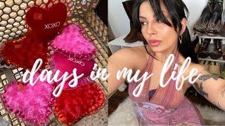 DAYS IN MY LIFE VLOG - coquette thrift haul, closet organization, trader joes haul, pizza recipe