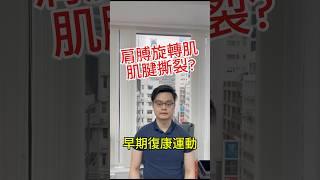 膊頭旋轉肌肌腱撕裂| 早期復康運動 #肩袖撕裂 #旋轉肌肌腱撕裂