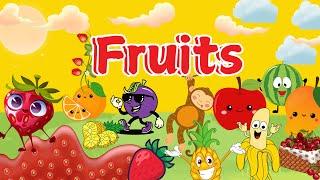 Fun & Easy Fruit Poem for Kids | Learn 10 Fruits with Rhymes for kids | Fruits Learning for Kids 