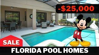 Inside 3 Florida Pool Homes For Sale Near Disney World 2024! & NEW Cookie Bar at Disney Springs!