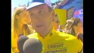 Tour de France 2001 Stage 13 - Part 1 (Pla d'Adet summit finish) Lance Armstrong vs. Jan Ullrich!