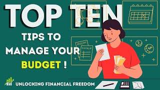 How to make a budget and save money. Top 10 Tips !