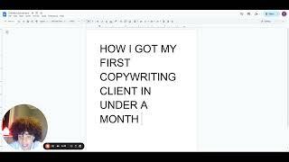 Exposing how I signed my first copywriting client within a month! (FREE VALUE)