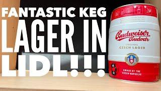 *Fantastic 5 Litre Mini Keg In Lidl* | Budweiser Budvar Czech Lager Review