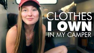 Clothes I Own in my 13ft Trailer