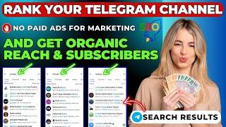 Rank your TELEGRAM Channel in Search Result & Get Organic Subscribers | Best SMM Panel for Telegram