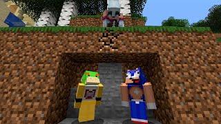 Minecraft Fun House - Baby Sonic's Minecraft Manhunt VS Hunter Rouge! [22]