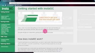 Earning Free Gift Cards Tutorial! InstaGC