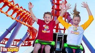 I Rode a Crazy Rollercoaster! Fun Squad Family!