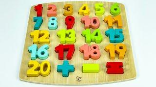 Best Learn Numbers & Counting 1 to 20, Shapes | Learning Preschool Toddler Toy Video