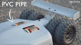 Hand Crafted Powerful RC Car out of PVC Pipe - High Speed DIY RC Car using PVC