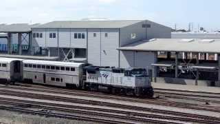 Santa Fe Leading the Chief and Other Passenger Train Action