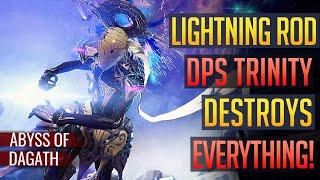 Warframe | TRINITY: Lightning Rod Tower DPS Destroys Everything! | Abyss of Dagath