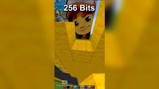 Minecraft 64 bits 32 bits 16 bits 8 bits 4 bits 2 bits 1 bit Compilation