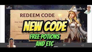 HOW TO REDEEM CODE TARISLAND PACK FREE HEALTH POTIONS ETC 