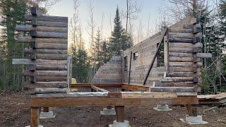 Moving and Rebuilding Our Off Grid Log Cabin | Part 2