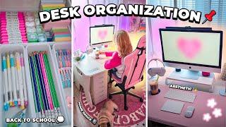 ОРГАНИЗАЦИЯ РАБОЧЕГО СТОЛА! *все по полочкам как в Pinterest* aesthetic desk organization