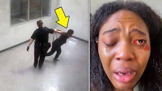 Racist Cop Attacks Black Woman, Not Knowing She is His Boss's Wife..