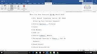 13 Learning Tools In Ms Word 2019